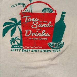 Graphic Tee with Red and Green Design